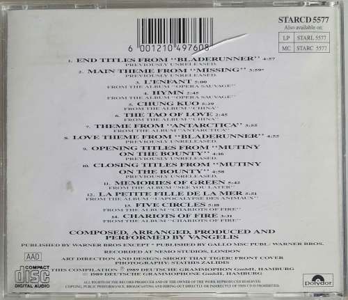 Vangelis themes cd