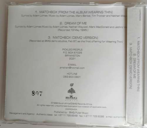 Amersham - Matchbox cd