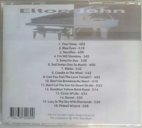 Piano plays Elton John cd