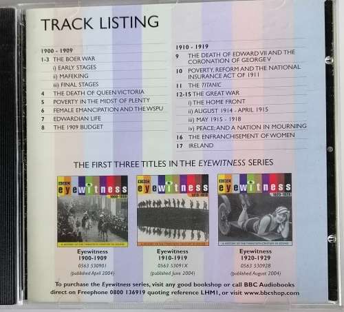 Eyewitness audio cd (1 loose cd)