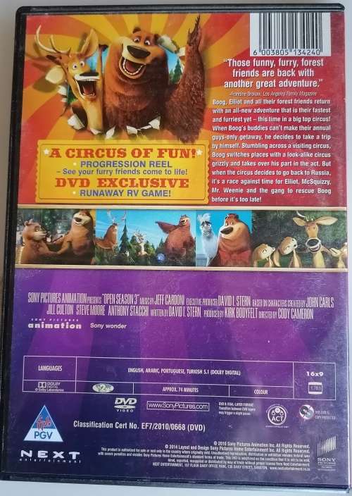Open season 3 dvd