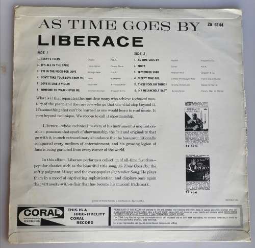Liberace - as time goes by LP
