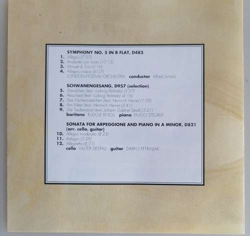 Schubert: Romantic masterpieces cd