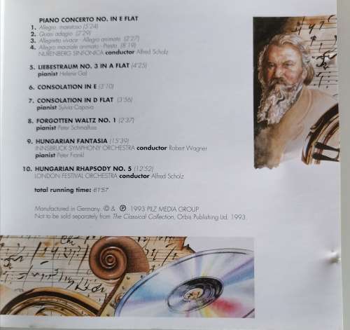 Liszt - Romantic masterpieces cd