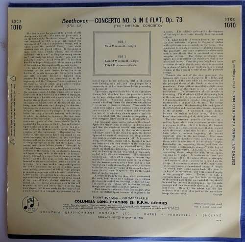 Beethoven concerto no 5 LP