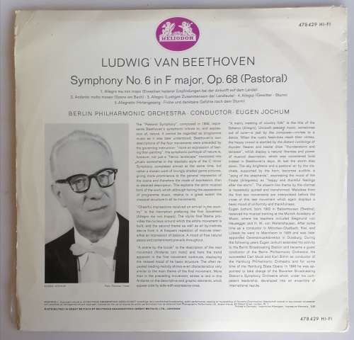 Ludwig van Beethoven Symphony no 6 LP