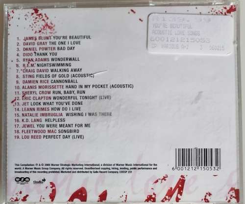 You`re beautiful - Acoustic love songs cd