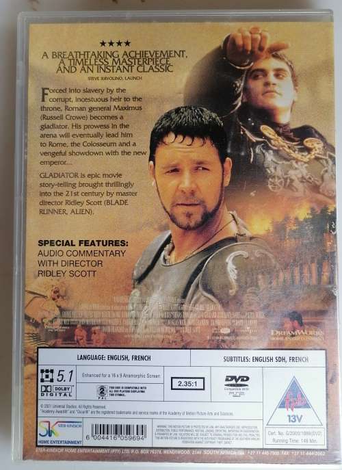Gladiator dvd