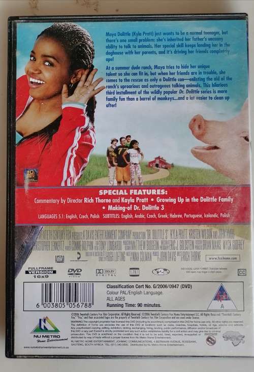 Dr. Dolittle 3 dvd