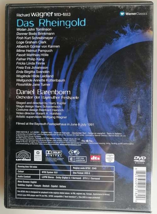 Wagner Das Rheingold dvd