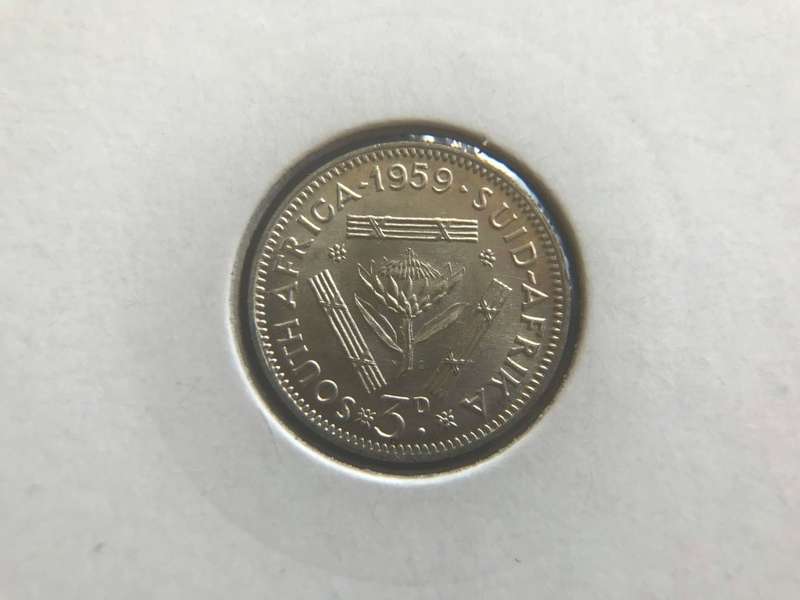 1959 KG | 3 Pence | 3D | Mint state