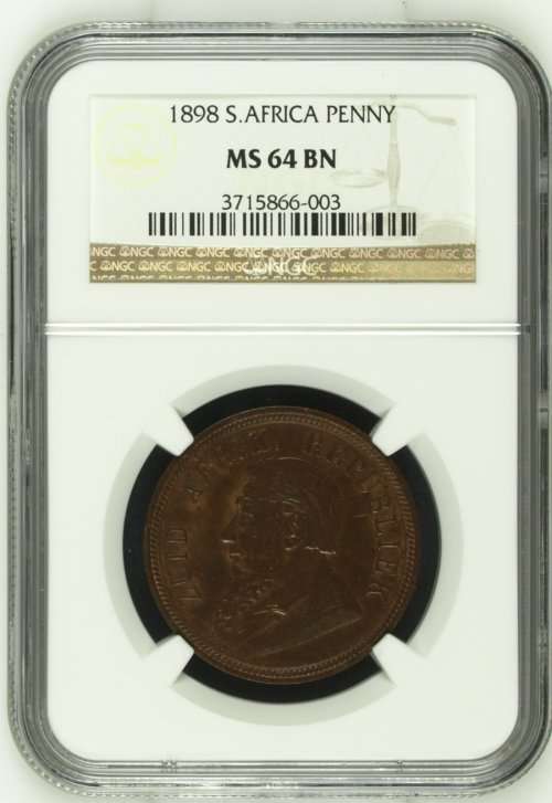 1898 | 1 PENNY | NGC MS 64 BN