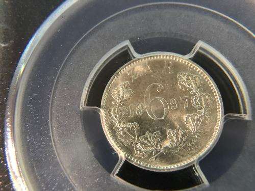 1897 | Sixpence | 6D | PCGS MS 63