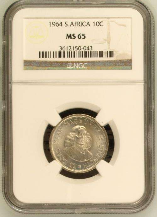 1964 | 10 Cent | NGC MS65