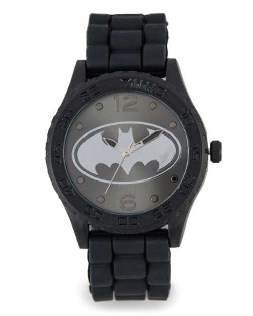Men's Batman Rubber Strap Gunmetal Watch