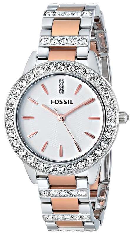 Fossil Womens ES3622 Analog Display Analog Quartz Silver Watch