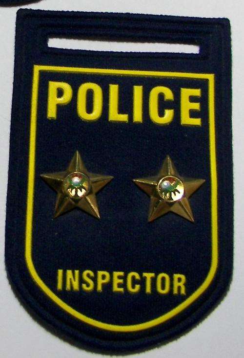 SAP~POLICE~INSPECTOR - SHOULDER FLASH - WEIGHTED