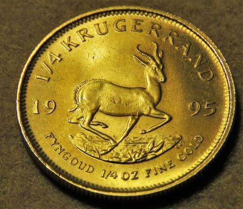 KRUGERRAND 1995 1/4oz GOLD COIN 8.494g