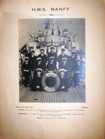 **REDUCED**WWII~ROYAL NAVY~H.M.S. BANFF~3 PHOTO'S~1945 DURBAN August 15th for VJ Day celebration