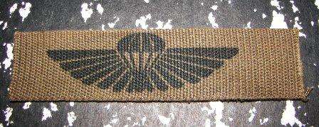 SADF~PRINTED~PARACHUTE WINGS~BADGE