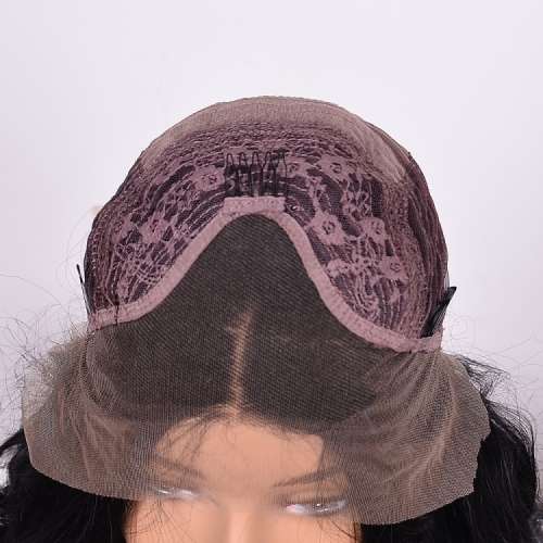 Straight Lace Front Brazilian Hair Wig With Fringe (20inch)