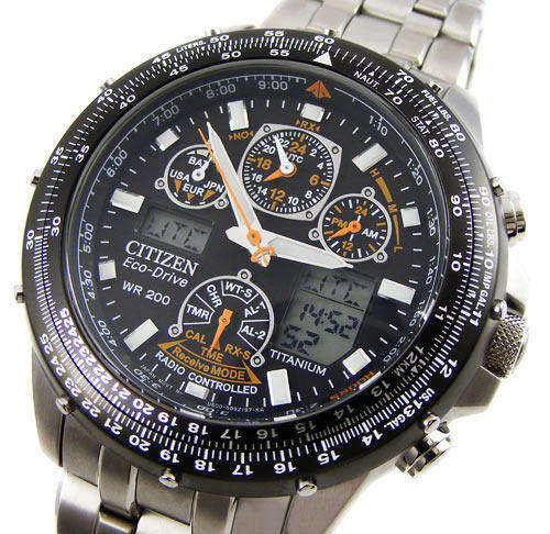 Citizen Promaster Titanium SKYHAWK EcoDrive Atomic Radio Control Alarm Chronograph!