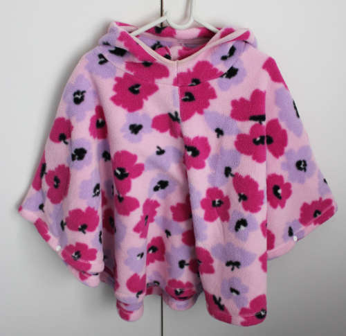 Fleece Poncho with Hood. Size 2-3 JoJo Maman Bebe