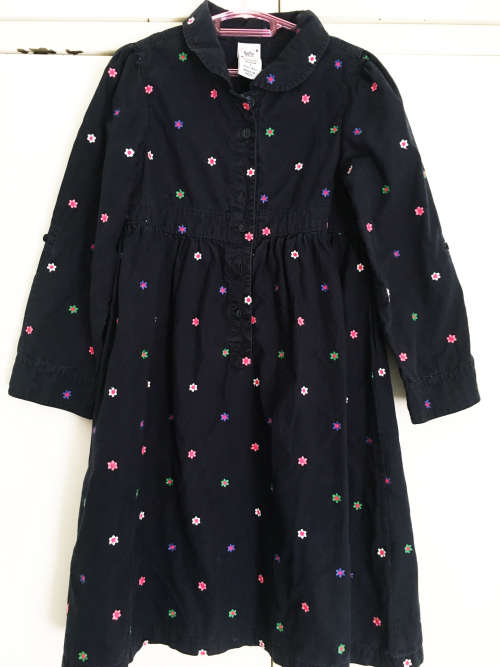Gap Dress with Embroidered Flowers. Age 4-5