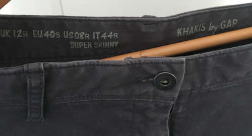 Grey Trousers from Gap. Size UK12R