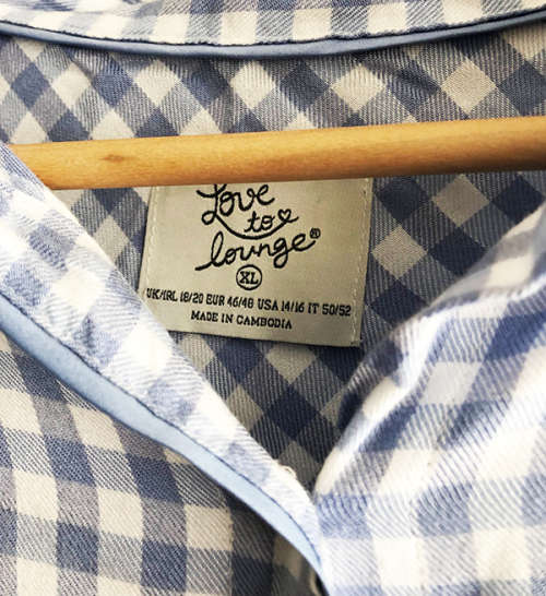 Oversize Blue and White Shirt
