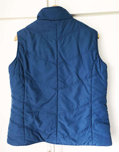 Navy and Blue Reversible Gilet - Waistcoat, Padded, Size 18
