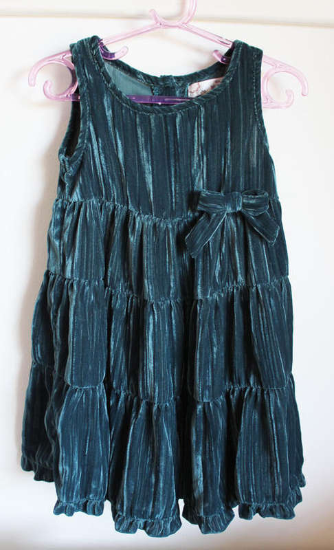 Blue/Green Dress Size 9-12 months/ Marks and Spencer
