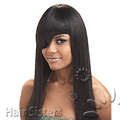 40 centimeters Full head straight yaki hair extensions in dark brown