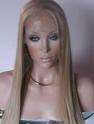 Human Hair Full Lace Wig in Blonde: 60cm in length