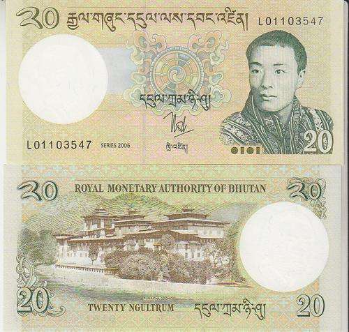 BHUTAN 20 NGULTRUM 2006 P 30 UNC