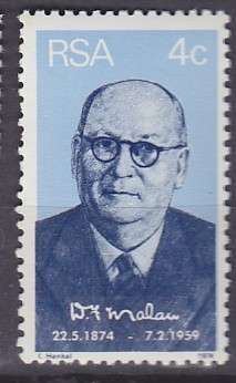 SOUTH AFRICA SACC 354 1974 - PRIME MINISTER D.F.MALAN - MNH