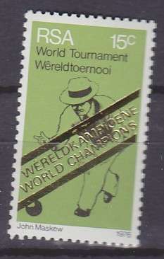 SOUTH AFRICA SACC 400 - 1976 - S.A. WINNERS OF WORLD BOWLS CHAMPIONSHIP - MNH