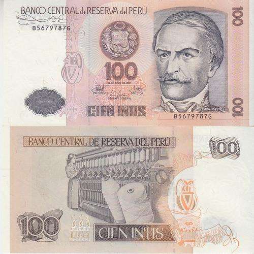 Peru 100 Intis 1987 P-133 UNC
