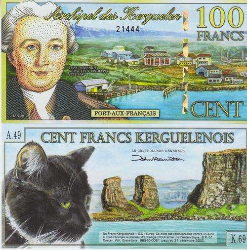 KERGUELEN 100 FRANCS 2012 POLYMER UNC