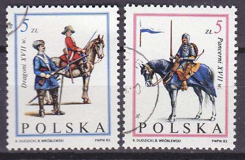 2 BEAUTIFUL THEMATIC STAMPS - HORSES - POLAND