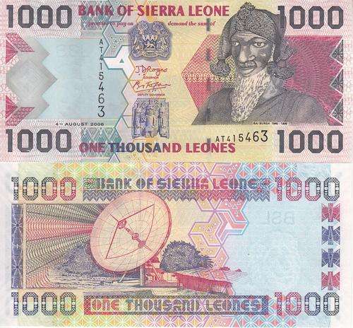 SIERRA LEONE 1000 Leones 2006 P-24 UNC