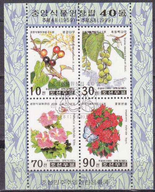 BEAUTIFUL THEMATIC MINIATURE SHEET - FLOWERS - KOREA