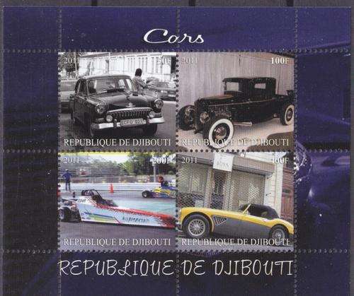 BEAUTIFUL THEMATIC MINI SHEET - CARS - DJIBOUTI 2011