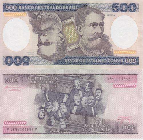 BRAZIL 500 CRUZEIROS P 200 AU-UNC