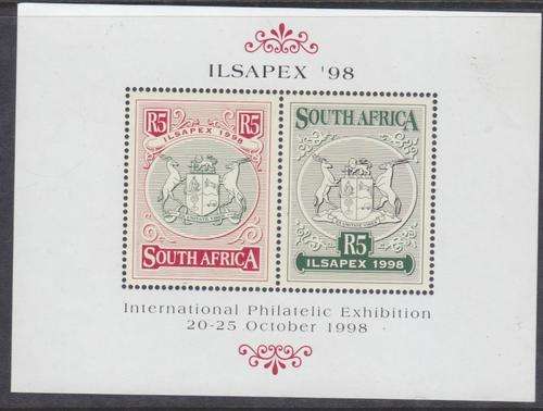 SOUTH AFRICA MINIATURE SHEET 1998 - ILSAPEX'98 - MNH
