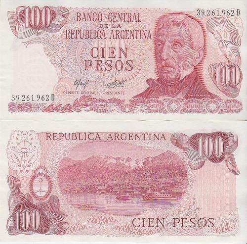 ARGENTINA 100 PESO 1976 UNC