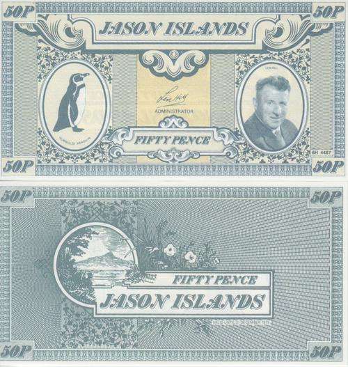 JASON ISLANDS 50 PENCE 1979 UNC