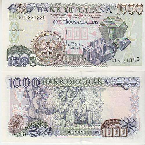 GHANA 1000 CEDIS 2003  P32  UNC