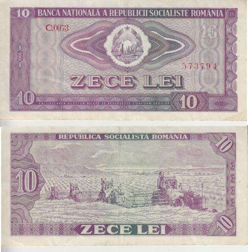 Romania 10 Lei 1966 P94 VF