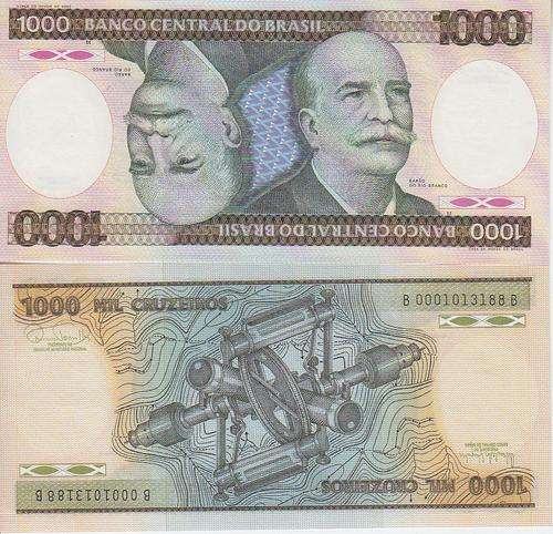 BRAZIL 1000 CRUZEIROS 1981 P 201 UNC